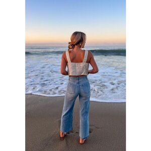 Oliver Logan Aberdeen Wide Leg Crop Jeans size 30